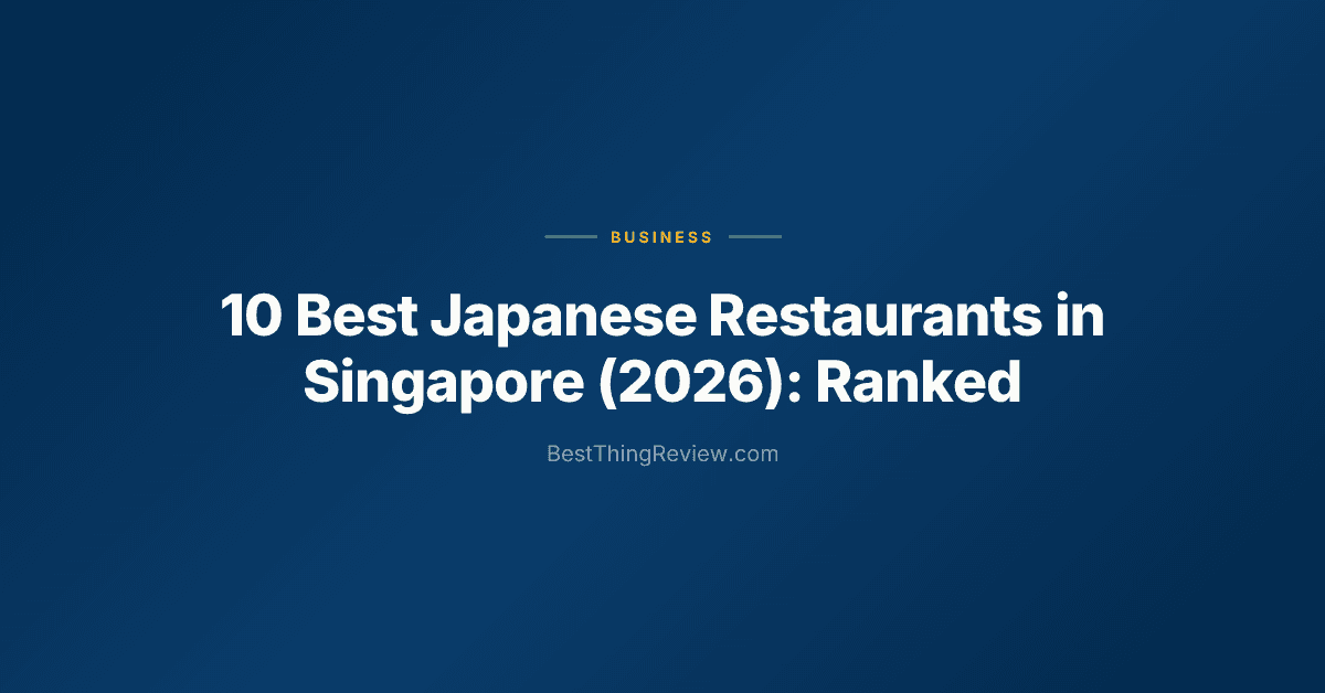 10 Best Japanese Restaurants in Singapore (2026): Ranked